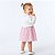 Vestido Bebê Menina com Bolero Plush Quentinho Mundo Nina Inverno Infantil Festa 2 Meses a 8 Anos Clara - Imagem 3