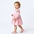 Vestido Bebê Menina Infantil Plush Rosa Manga Longa com Gola Toque Macio Frio Inverno 2 Meses ao 6 Anos - Imagem 3