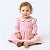 Vestido Bebê Menina Infantil Plush Rosa Manga Longa com Gola Toque Macio Frio Inverno 2 Meses ao 6 Anos - Imagem 1