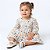 Vestido para Bebê e Infantil Florido Manga Longa 2 Meses a 6 Anos 100% Algodão Antonella - Imagem 1