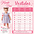 Kit Vestido Bebe Infantil 100% Algodão com Boneca de Pano 2 Meses a 6 Anos Sara - Imagem 5