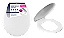 ASSENTO SANITARIO OVAL ALMOFADADO UNIVE BCO PR1063 - Imagem 1