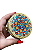 Lata Mandala Decorativa: O Santuário para suas Joias e Amuletos - Laranja/Bege - Imagem 1