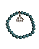 Pulseira de Pedras Naturais Flor de Lotus - Howlita Azul - Imagem 4