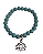 Pulseira de Pedras Naturais Flor de Lotus - Howlita Azul - Imagem 3