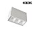 Spot de Sobrepor Picco Orientável 2782-ab-n-bm/rb 7w 4000k Branco Interlight - Imagem 1