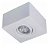 Spot Sobrepor Quadrado G1116/1 Branco Aluminio Golight Mr16 S/lampada - Imagem 1