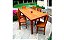 Mesa De Jantar 1,40 X 0,80 + 6 Cadeiras Madeira Peroba Rosa - Imagem 2