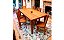 Mesa De Jantar 1,40 X 0,80 + 6 Cadeiras Madeira Peroba Rosa - Imagem 3