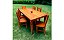Mesa De Jantar 1,40 X 0,80 + 6 Cadeiras Madeira Peroba Rosa - Imagem 5