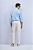 CALÇA SLIM COM CÓS DE ELÁSTICO EM TECIDO DE ALGODÃO - Imagem 4