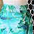 Saia longa verde estampada M - Imagem 2