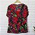 Blusa vermelha floral GG - Imagem 1