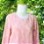 Blusa vintage rosa rendada P/M - Imagem 3