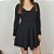Vestido preto recortes P - Imagem 4
