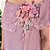 Vestido rosa chiffon de seda G - Imagem 3