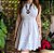 Vestido branco algodão Dzarm PP - Imagem 1