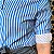 Camisa azul listrada M - Imagem 3