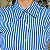 Camisa azul listrada M - Imagem 4