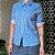 Camisa azul listrada M - Imagem 2
