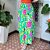 Saia midi verde floral M - Imagem 1