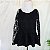 Blusa preta rendada M/G - Imagem 3