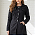 Casaco preto trench coat P - Imagem 1