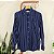 Camisa azul listrada M/G - Imagem 2