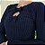 Blusa azul canelada - Imagem 4