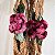 Cachecol crochê floral - Imagem 4