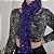 Cachecol roxo pompom - Imagem 1