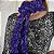 Cachecol roxo pompom - Imagem 2