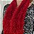 Cachecol vermelho felpudo - Imagem 4