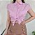 Camisa vintage rosa laise M - Imagem 1