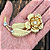 Broche floral vintage - Imagem 1