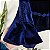 Blusa gótica veludo azul M/G - Imagem 5