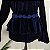 Blusa gótica veludo azul M/G - Imagem 3