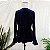 Blusa gótica veludo azul M/G - Imagem 6