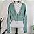 Blusa verde romântica M - Imagem 3