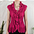 Blusa plissada magenta P/M - Imagem 1