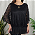 Blusa preta rendada GG - Imagem 1