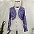 Bolero vintage 80's veludo devoré PP/P - Imagem 3