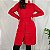 Sobretudo vermelho lã vintage P/M - Imagem 1