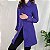 Sobretudo vintage roxo lã batida PP - Imagem 3