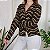Cardigan vintage marrom chevron M - Imagem 3
