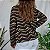 Cardigan vintage marrom chevron M - Imagem 4