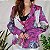 Blazer roxo cetim floral M/G - Imagem 3