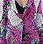 Blazer roxo cetim floral M/G - Imagem 5