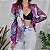 Blazer roxo cetim floral M/G - Imagem 2