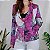 Blazer roxo cetim floral M/G - Imagem 1